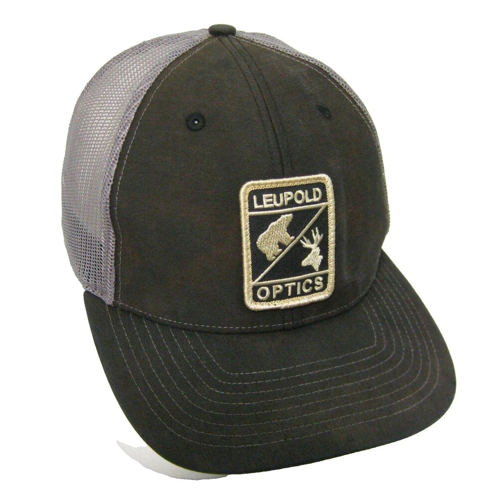 Leupold Optics Baseball Cap Brown Trucker Hat Mesh Snapback Scopes Gun Sights